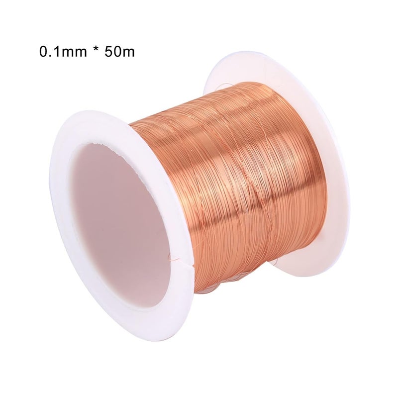 SKYPRO 5 Spool Coils Magnet Wire 0.1-0.5mm Enameled Copper Wire Enameled Magnet Winding Wire Natural Temperature Rating Widely Used for Transformers Inductors - Image 2